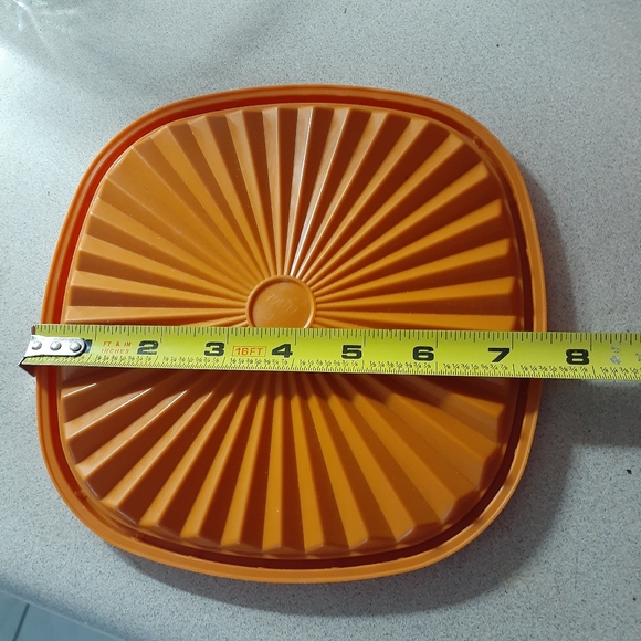 Vtg Tupperware Lid Seal #839 Orange for 7" Servalier® Bottom or Others - Picture 6 of 16